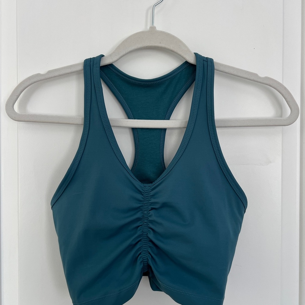 Teal Racerback Sports Bra